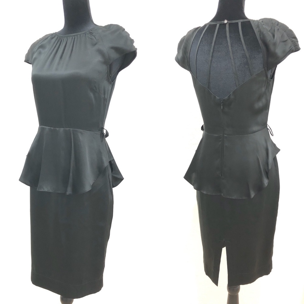 Red Valentino silk peplum cocktail dress!!